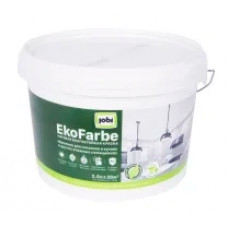 Краска для кухни и ванной Jobi «Ekofarbe», цвет белый, 2.5 л