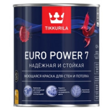Краска Tikkurila Euro Power-7 цвет белый база А 0.9 л